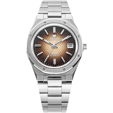 Nivada Grenchen 69002A77 F77 Smoked Dial with Date