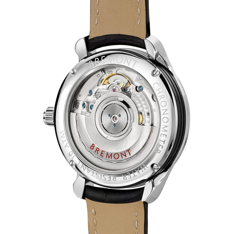 Bremont SOLO-34 AJ Black on Leather Strap