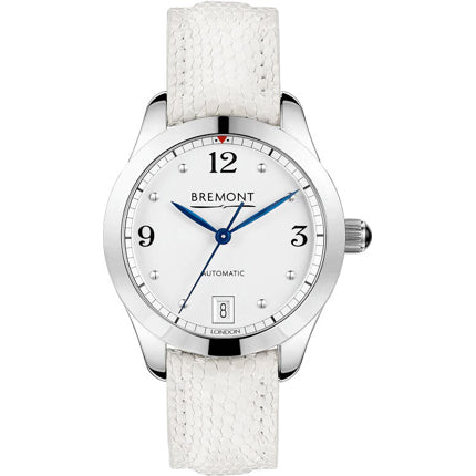 Bremont SOLO34-AJ-WH-R-S White on Leather Strap