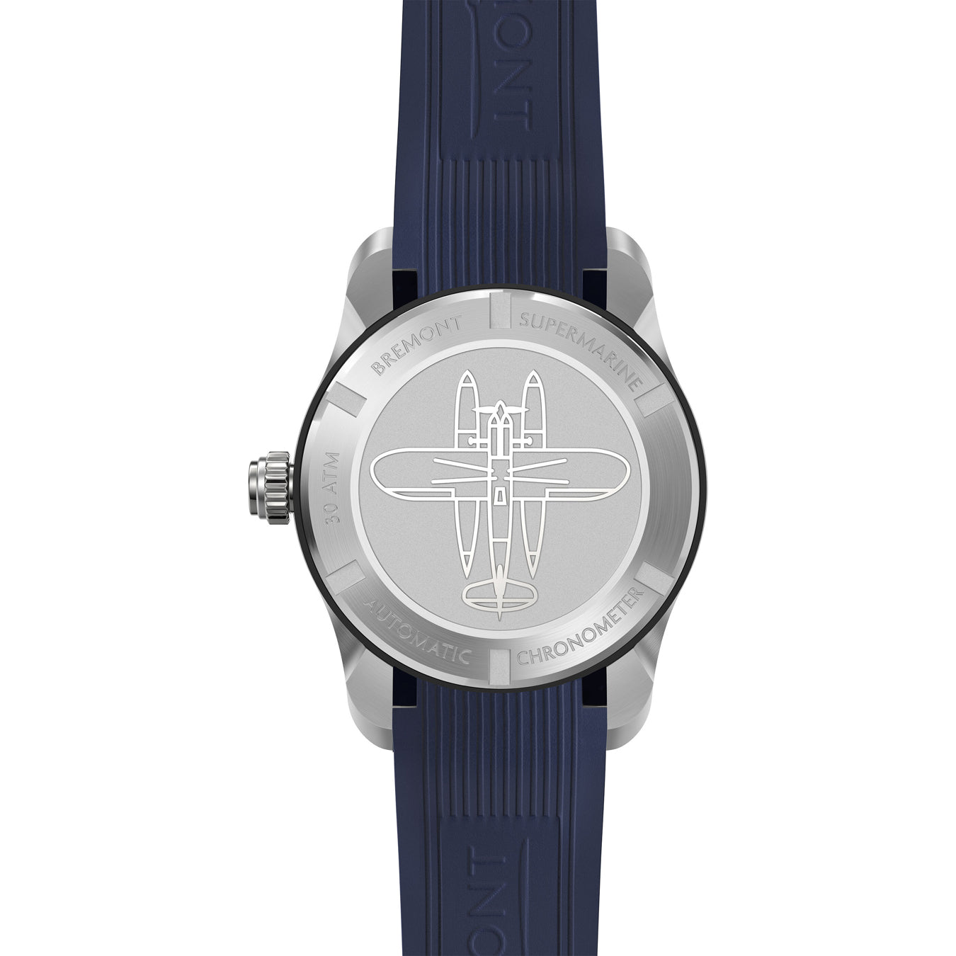 Bremont Supermarine S302 Blue Green on Rubber Strap