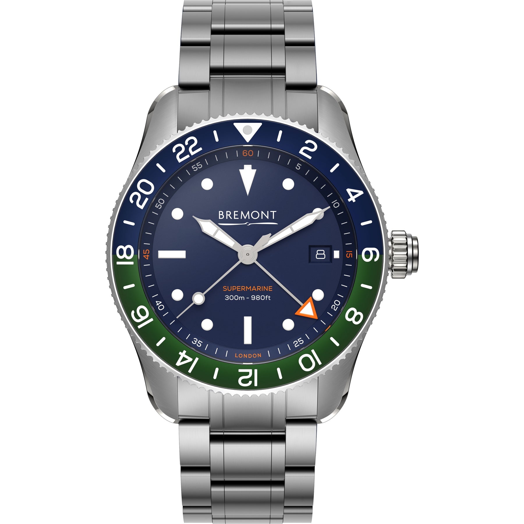 Bremont Supermarine S302 Blue Green on Bracelet