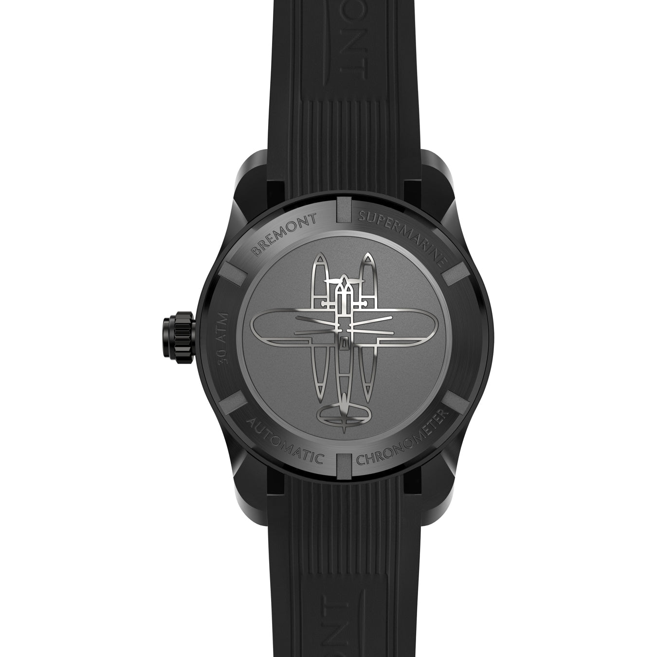 Bremont Supermarine S302 Jet on Rubber Strap