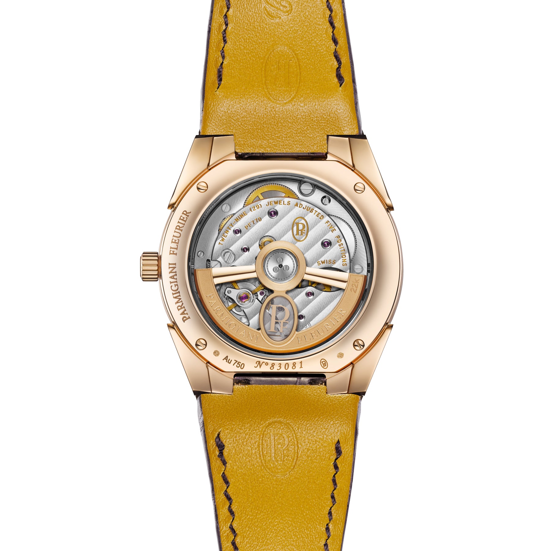 Parmigiani Fleurier Tonda PF Rose Gold Deep Ruby 36mm on Strap