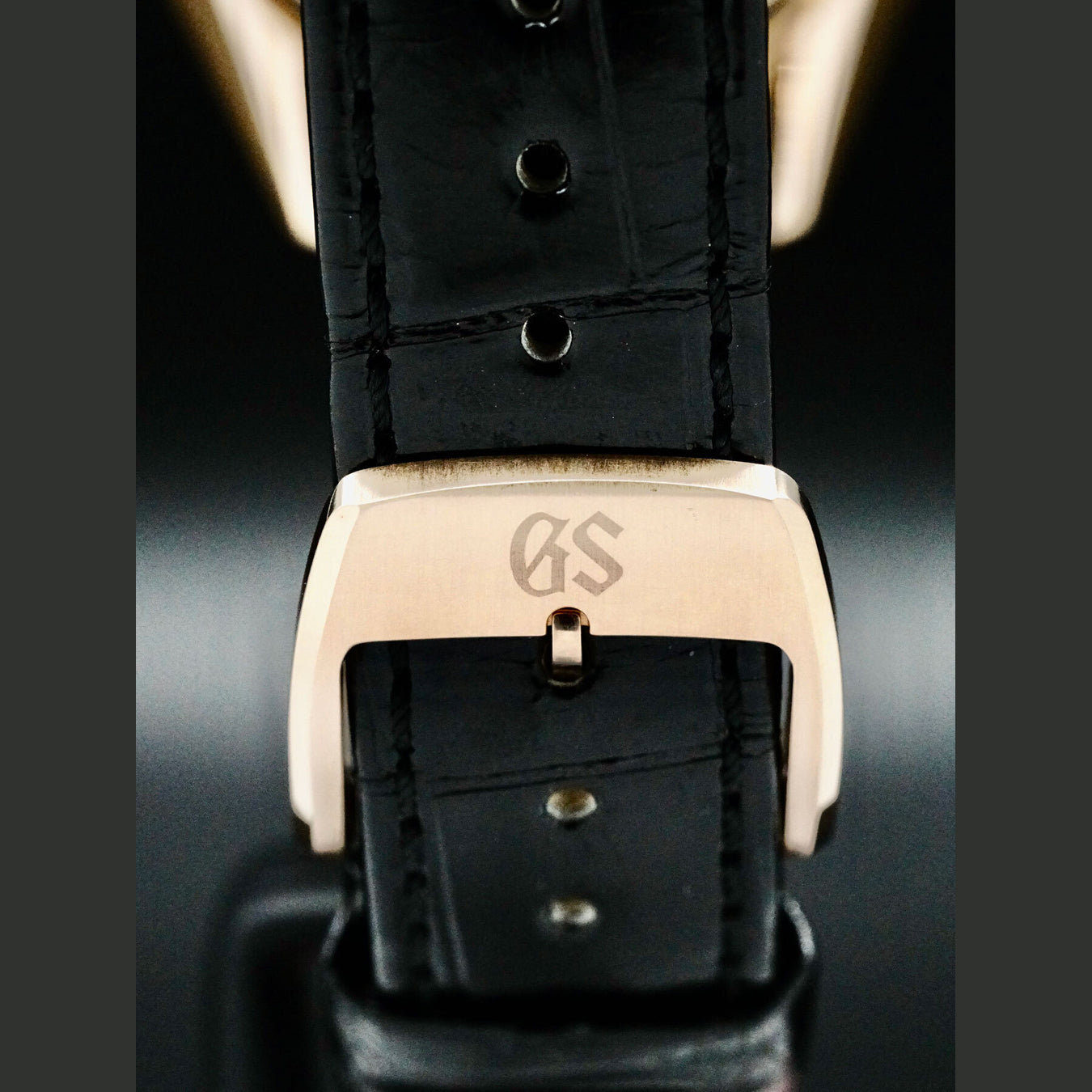 Grand Seiko Elegance SBGK004 Black Dial Rose Gold Case