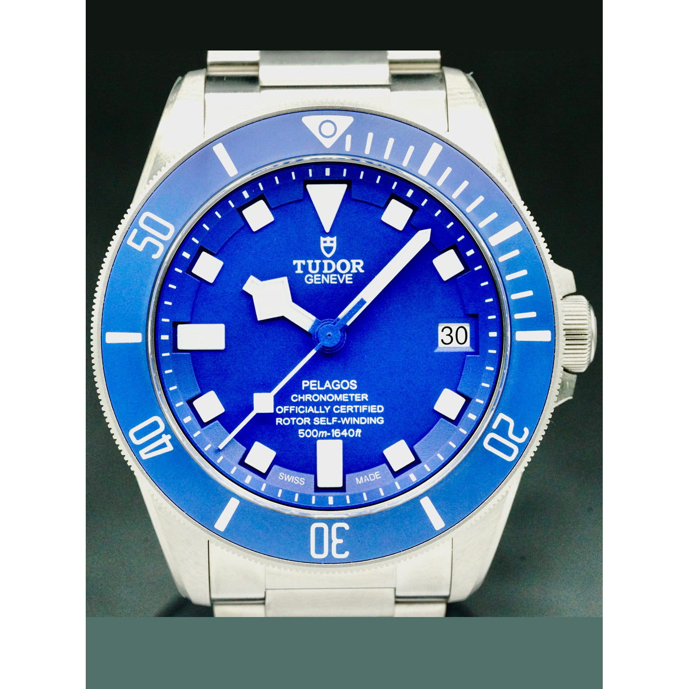 Tudor 25600TB Pelagos Blue Dial on Bracelet