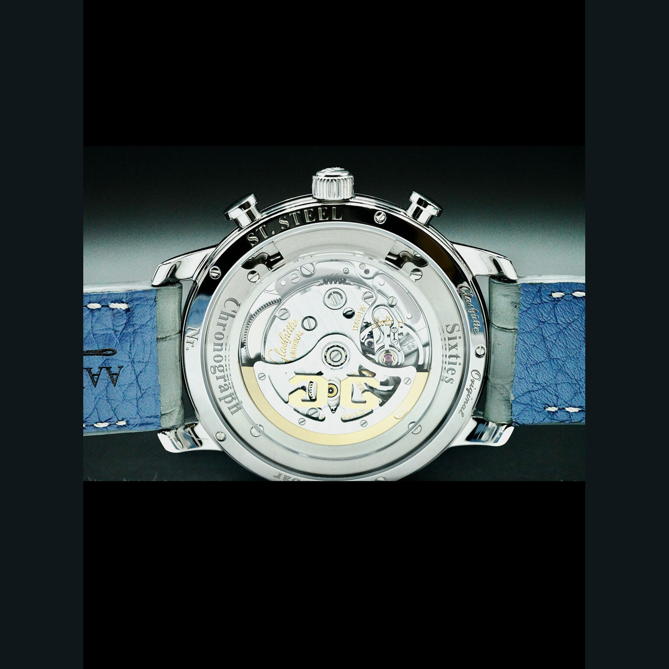 Glashütte Original 1-39-34-04-22-04 Sixties Chronograph Glacier Blue