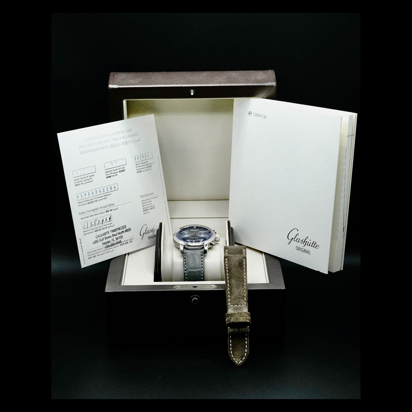 Glashütte Original 1-39-34-04-22-04 Sixties Chronograph Glacier Blue