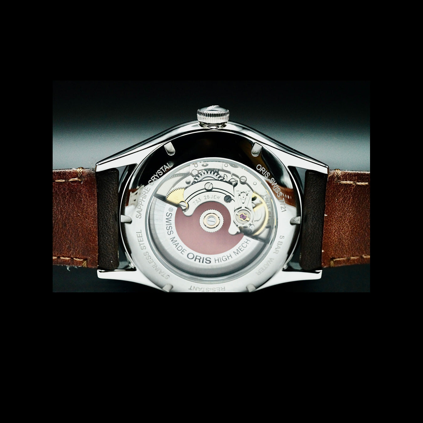 Oris 01 733 7721 4055-07 5 21 31FC Artelier Date Blue Dial on Strap