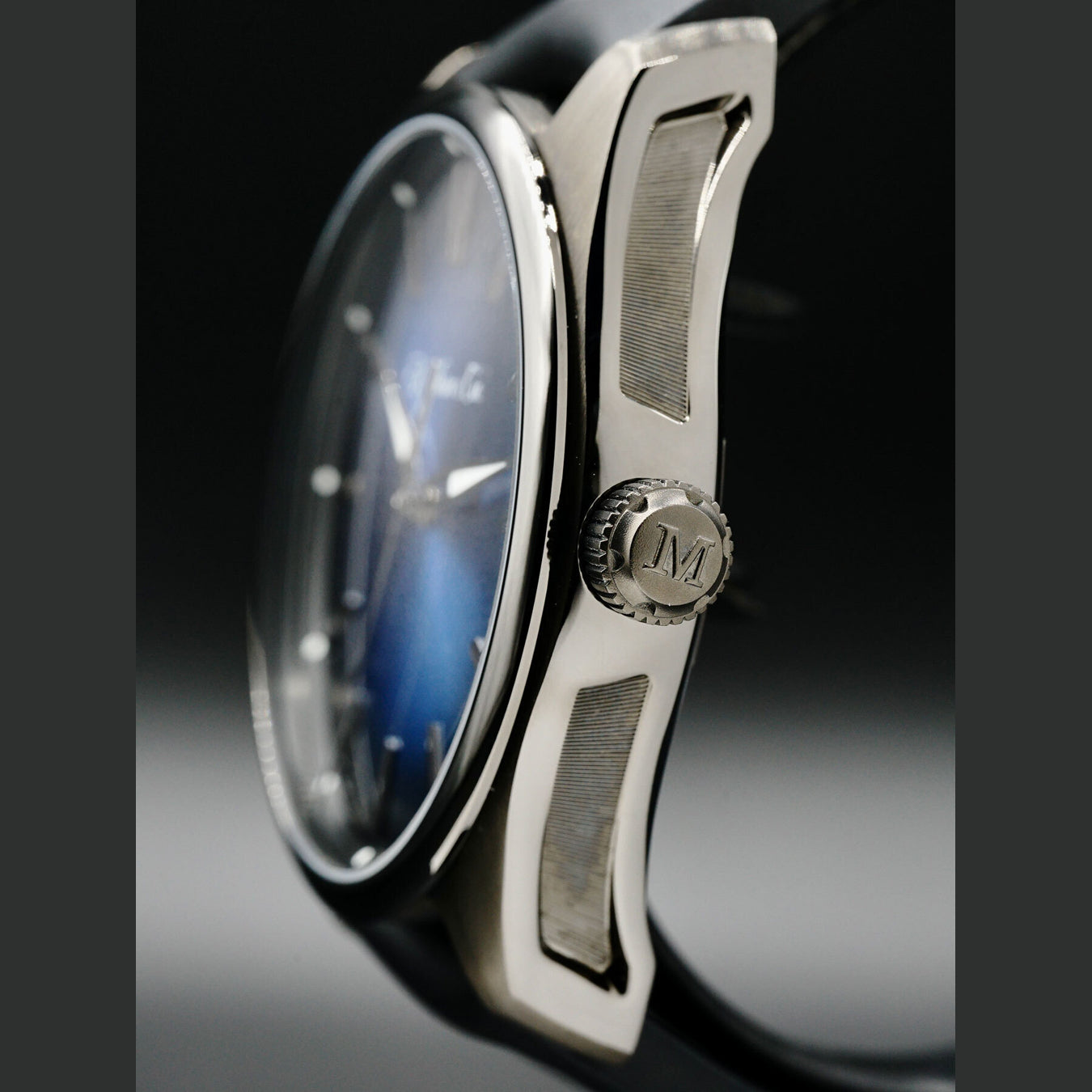 H. Moser & Cie. 3200-1205 Pioneer Centre Seconds Funky Blue Black Edition