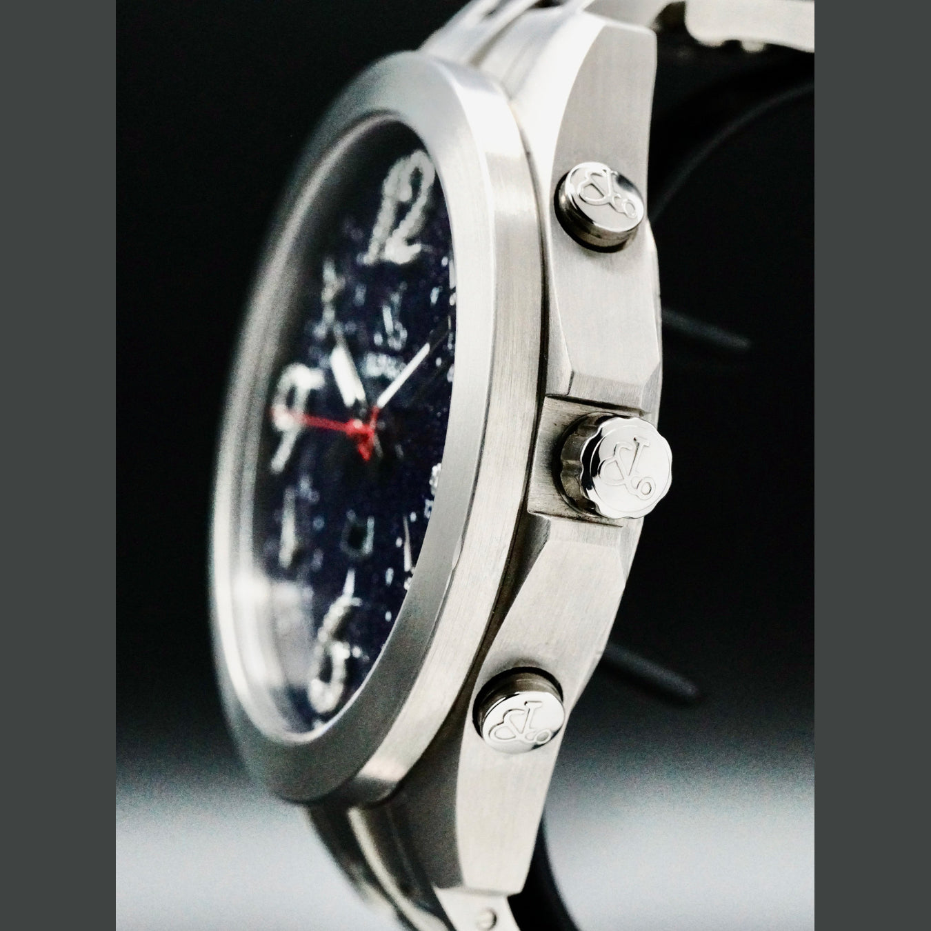 Jacob & Co. JC82B Five Time Zone Factory Dark Blue Diamond Dial