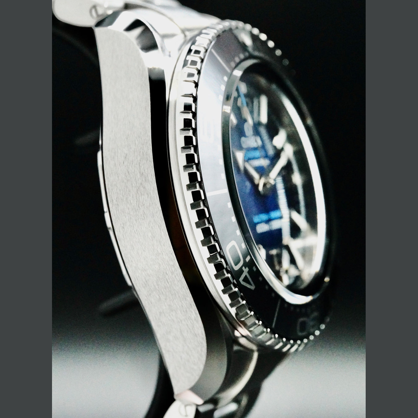 Omega 215.30.46.21.03.001 Seamaster Planet Ocean 6000m Ultra Deep Blue Dial 45.5mm on Bracelet