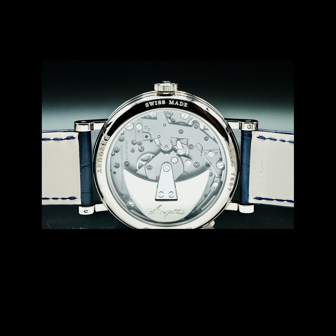 Breguet Tradition Quantième Rétrograde 7597 White Gold Blue Dial 7597BB/GY/9WU
