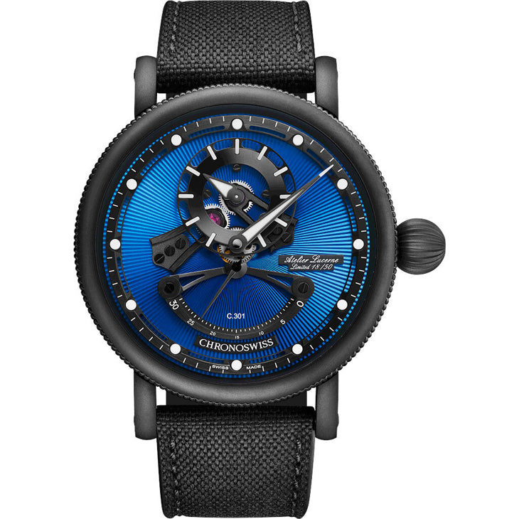 Chronoswiss Open Gear ReSec Blue on Black Limited Edition