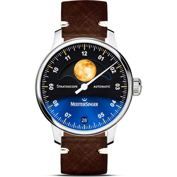 MeisterSinger ST982G Stratoscope Sunburst Blue with Gold