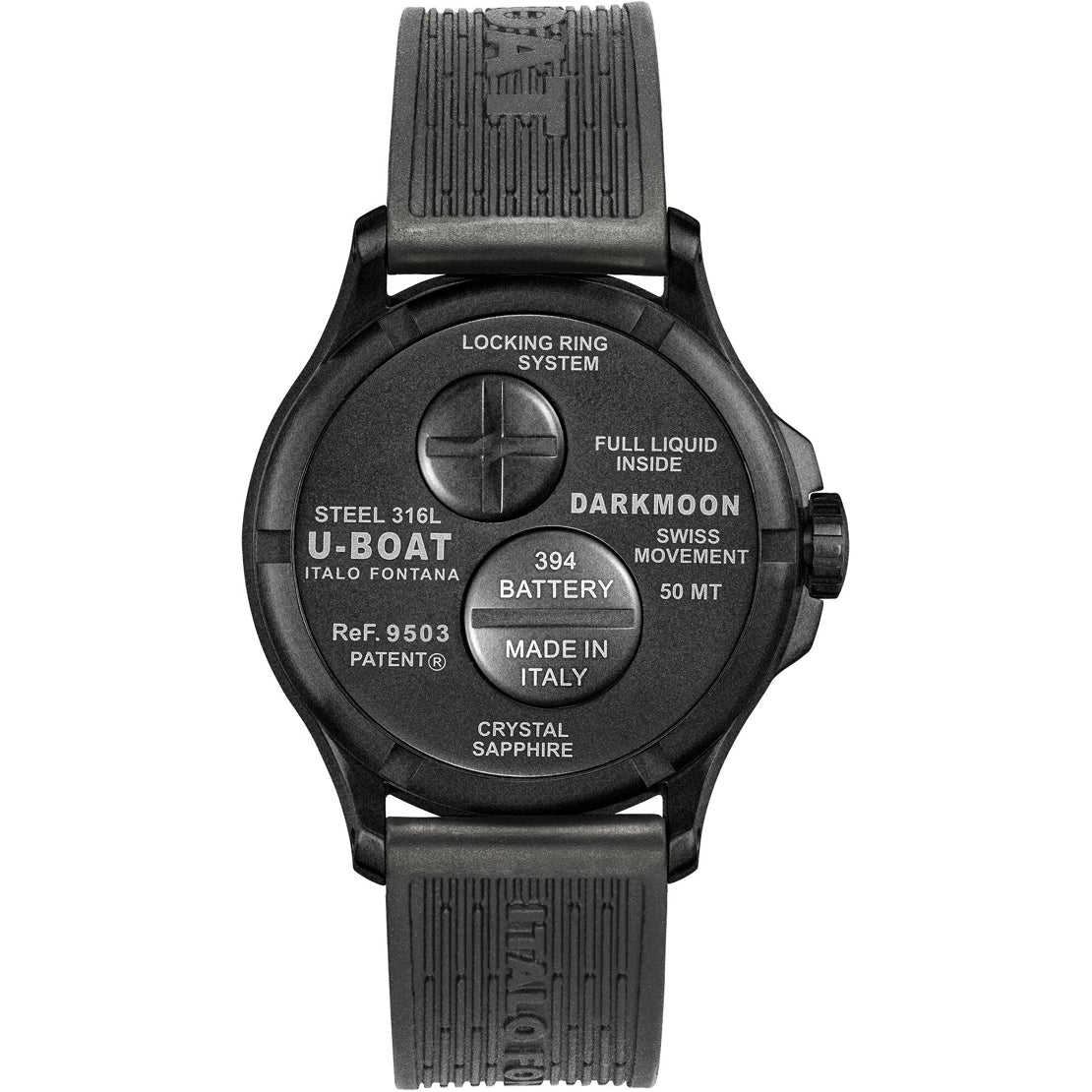 U-Boat 9503/A Darkmoon 40mm BK Green PVD Soleil