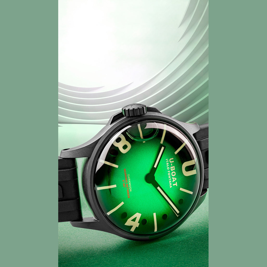 U-Boat 9503/A Darkmoon 40mm BK Green PVD Soleil