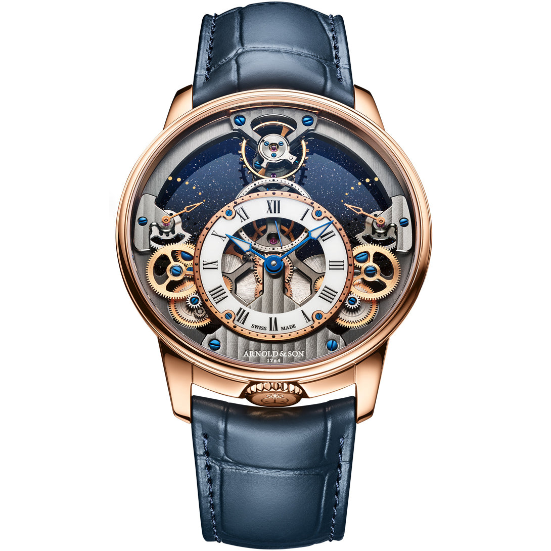 Arnold & Son Time Pyramid 42.5 Red Gold