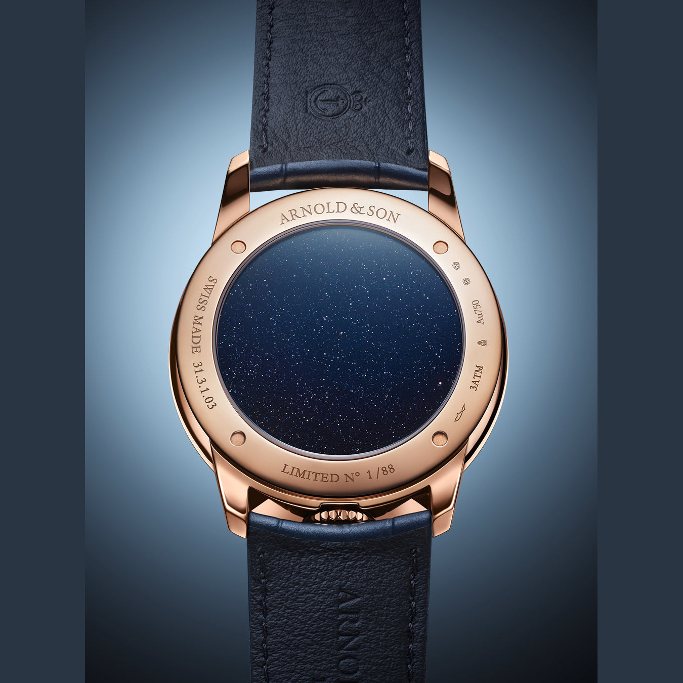 Arnold & Son Time Pyramid 42.5 Red Gold