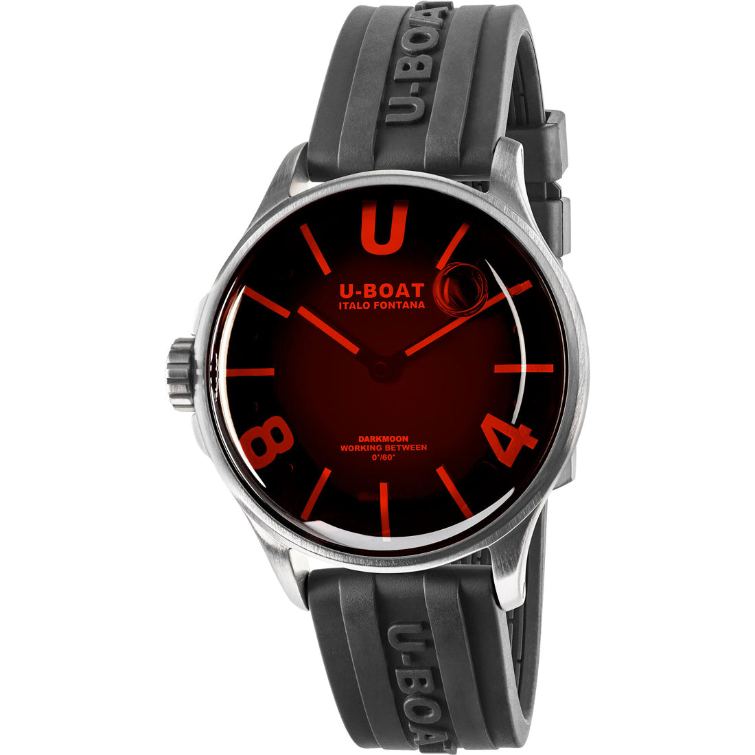U-Boat 9305 Darkmoon 40mm SS Red Glass