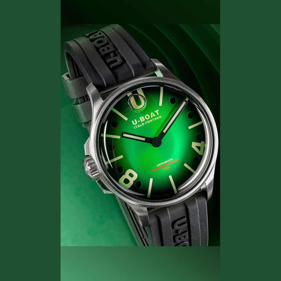U-Boat 9502 Darkmoon 40mm Green SS Soleil