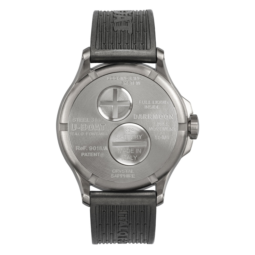 U-Boat 9018/A Darkmoon 40mm Black SS