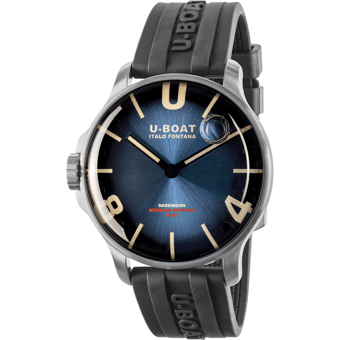U-Boat 8704/D Darkmoon 44mm Blue SS Soleil