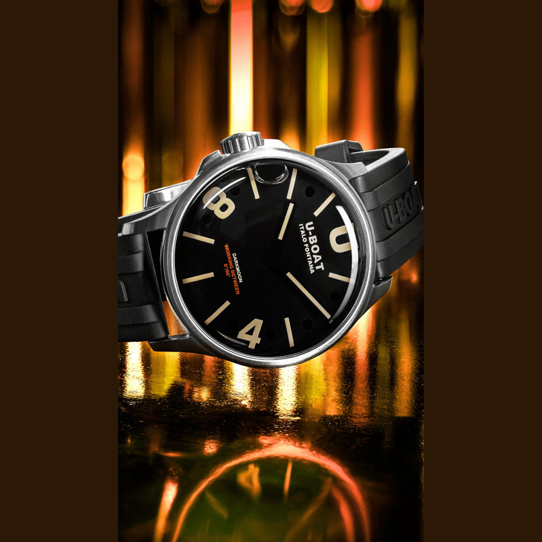 U-Boat 9018/A Darkmoon 40mm Black SS