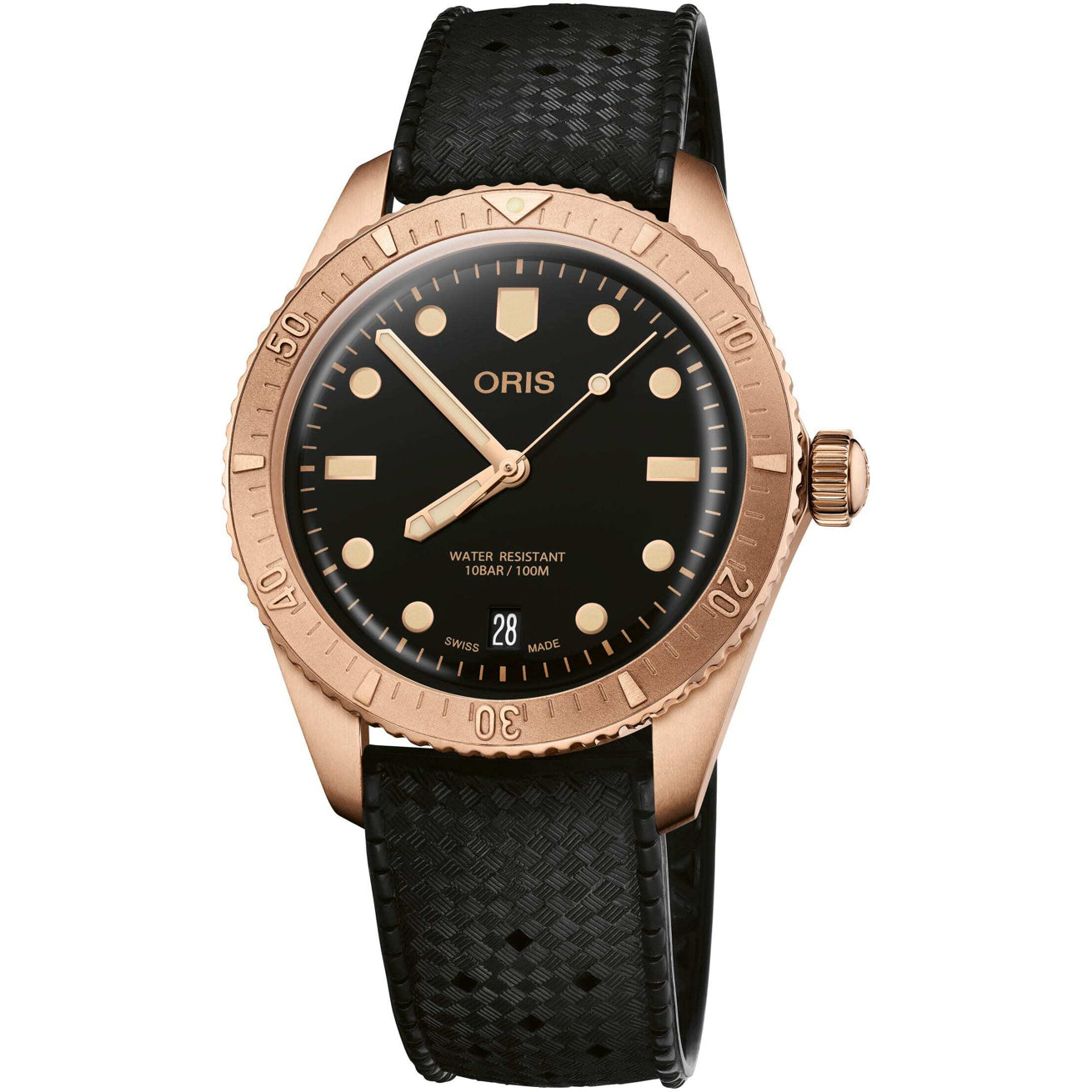Oris Divers Sixty Five Cotton Candy Sepia on Rubber Strap