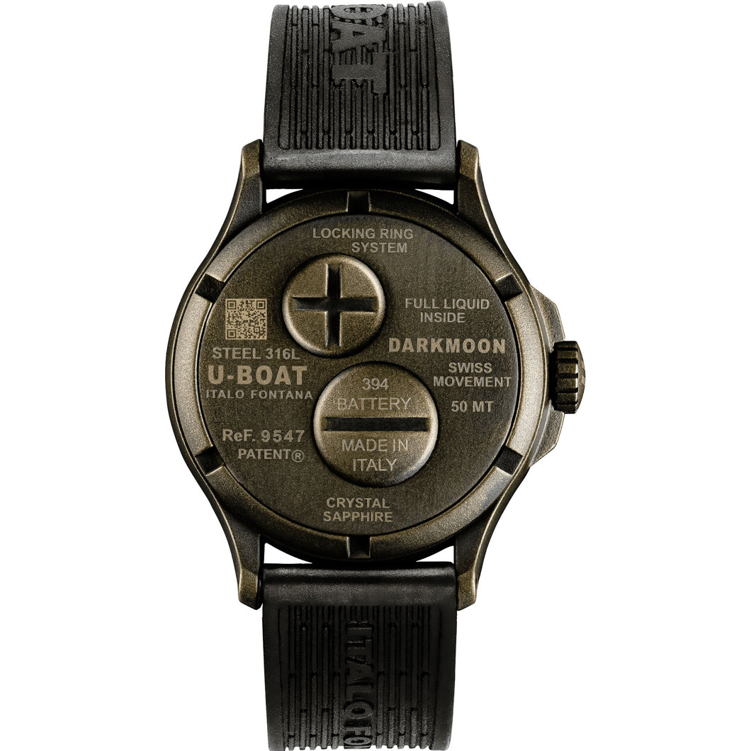 U-Boat 9547 Darkmoon 40mm BR Black Vintage