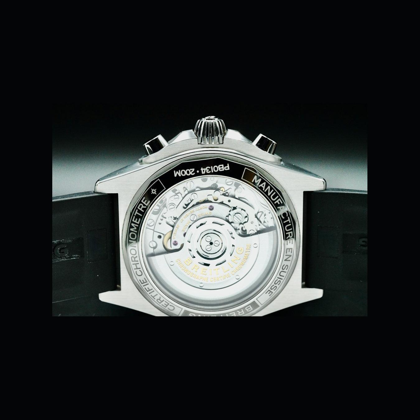 Breitling PB0134101C1S1 Chronomat B01 Ice Blue Dial Platinum Bezel Chronograph 42mm