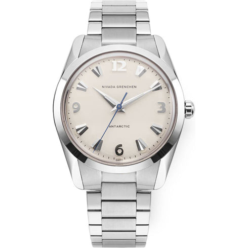 Nivada Grenchen 35004M20 Antarctic 35mm Eggshell White Luminova