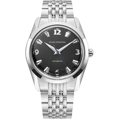 Nivada Grenchen 35002M04 Antarctic 35mm Black White Luminova