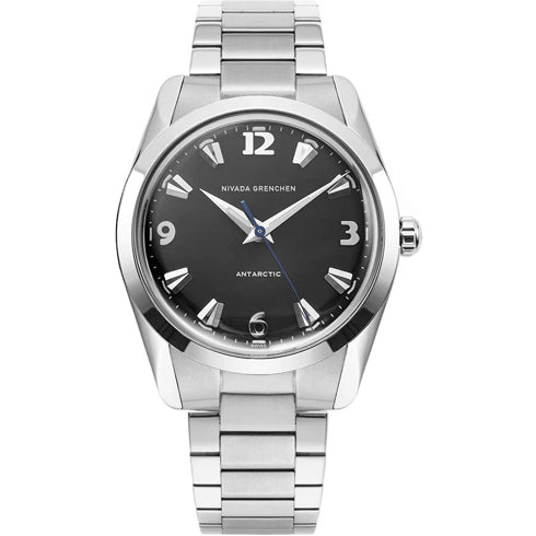 Nivada Grenchen 35002M20 Antarctic 35mm Black White Luminova