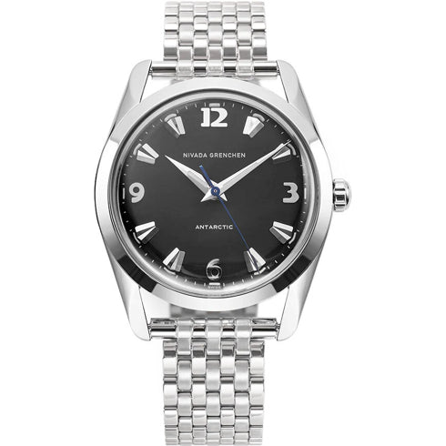 Nivada Grenchen 35002M12 Antarctic 35mm Black White Luminova