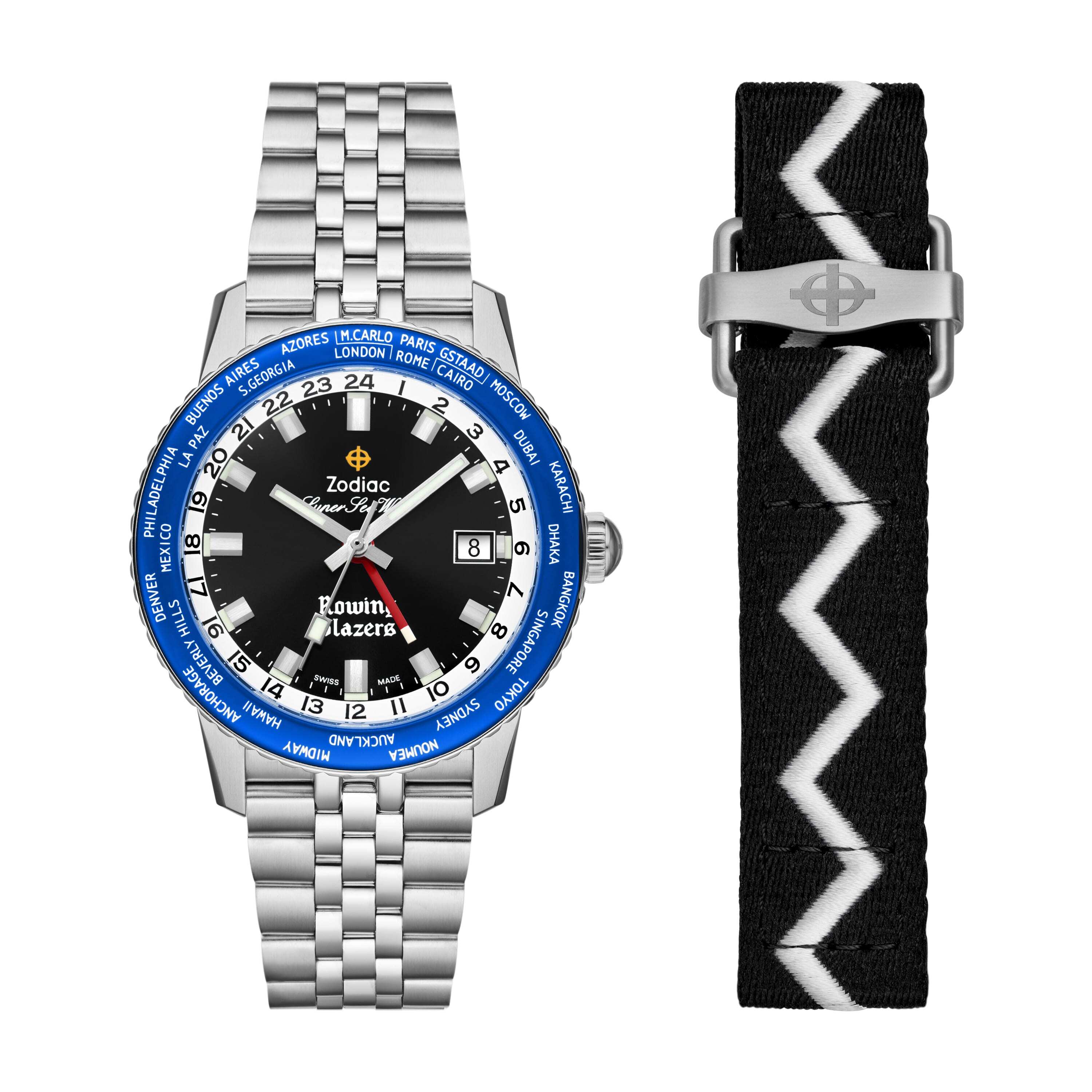 Zodiac x Rowing Blazers ZO9414 Super Sea Wolf World Time GMT