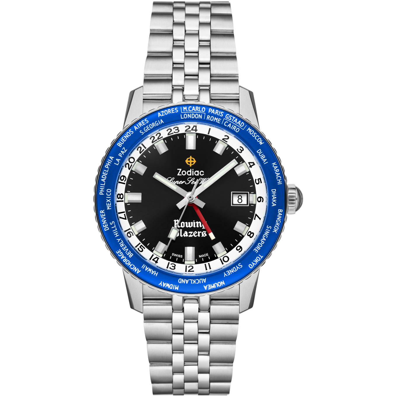 Zodiac x Rowing Blazers ZO9414 Super Sea Wolf World Time GMT
