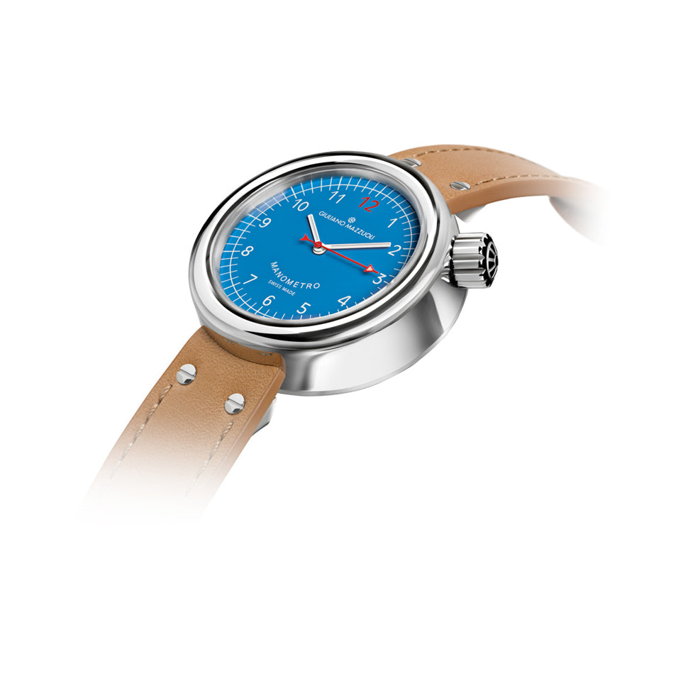 Giuliano Mazzuoli Manometro Blue Dial