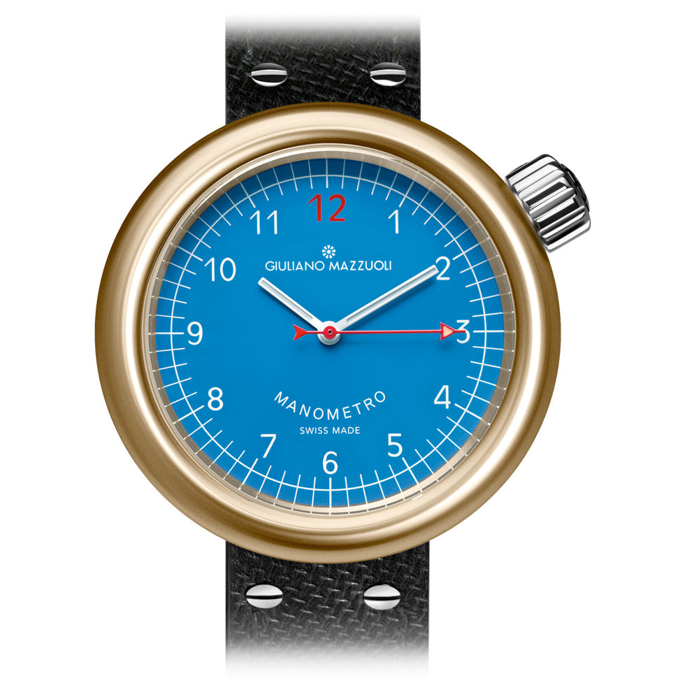 Giuliano Mazzuoli Manometro Blue Bronze