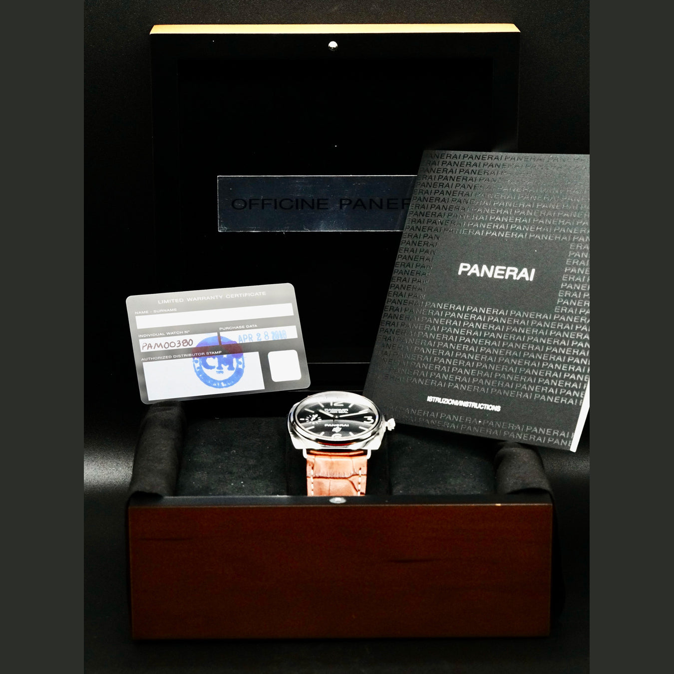 Panerai PAM00380 Radiomir Black Seal Logo