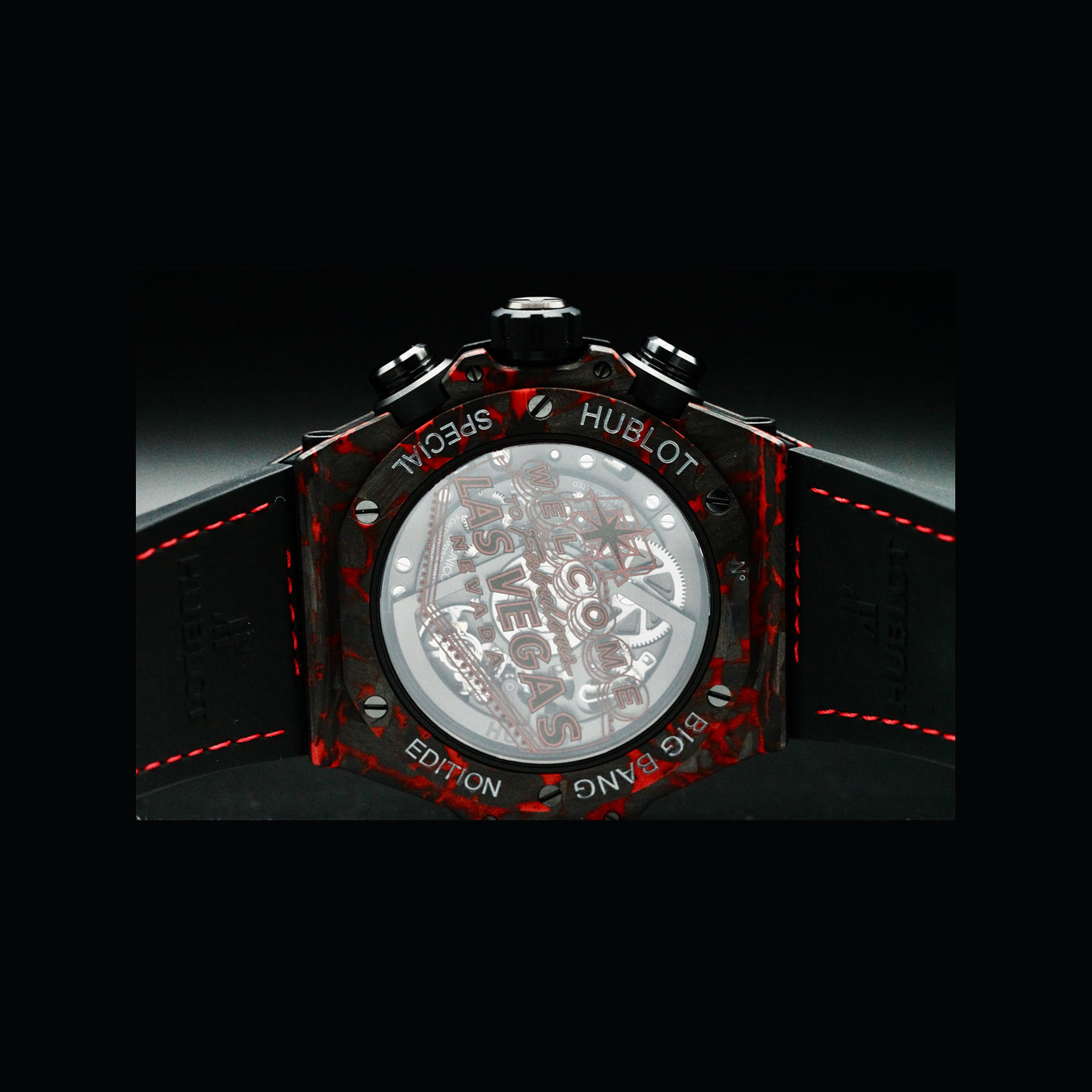 Hublot 421.QV.1113.LR.LVB23 Big Bang Unico Red Carbon Las Vegas Boutique