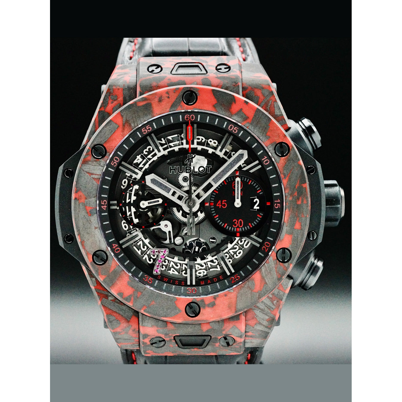 Hublot 421.QV.1113.LR.LVB23 Big Bang Unico Red Carbon Las Vegas Boutique