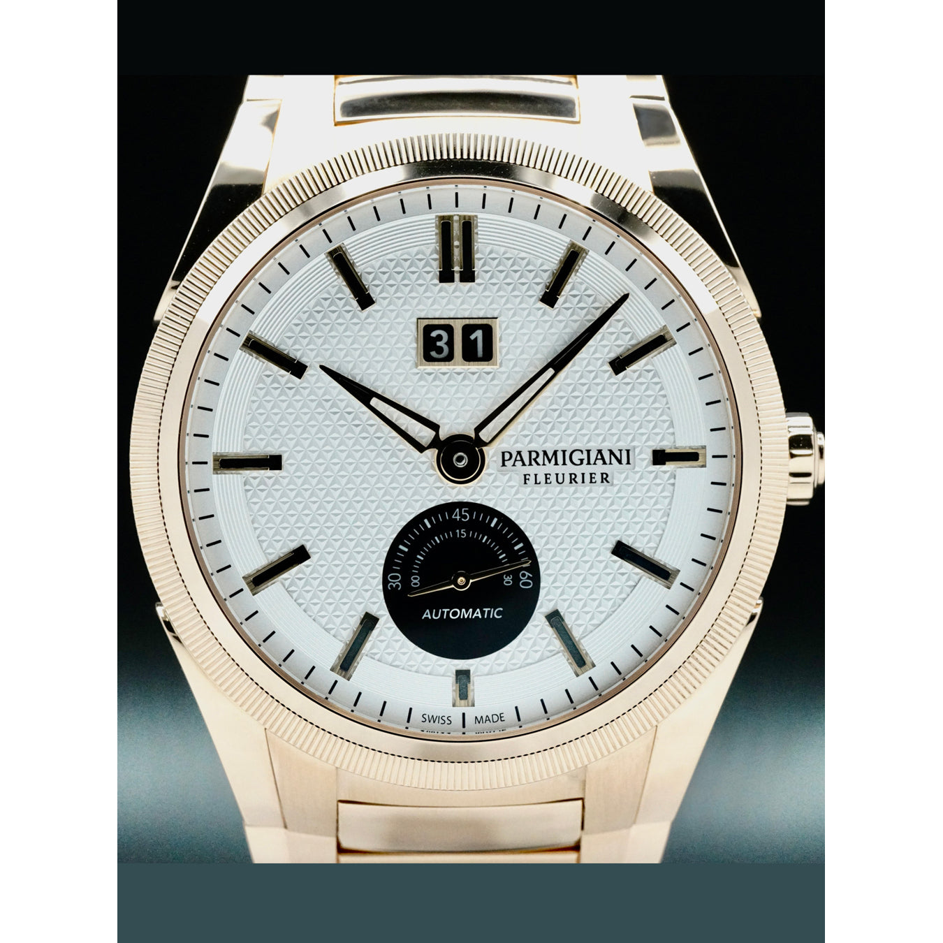 Parmigiani Fleurier PFC910-1500140-B10082 Tonda GT Rose Gold Silver Black