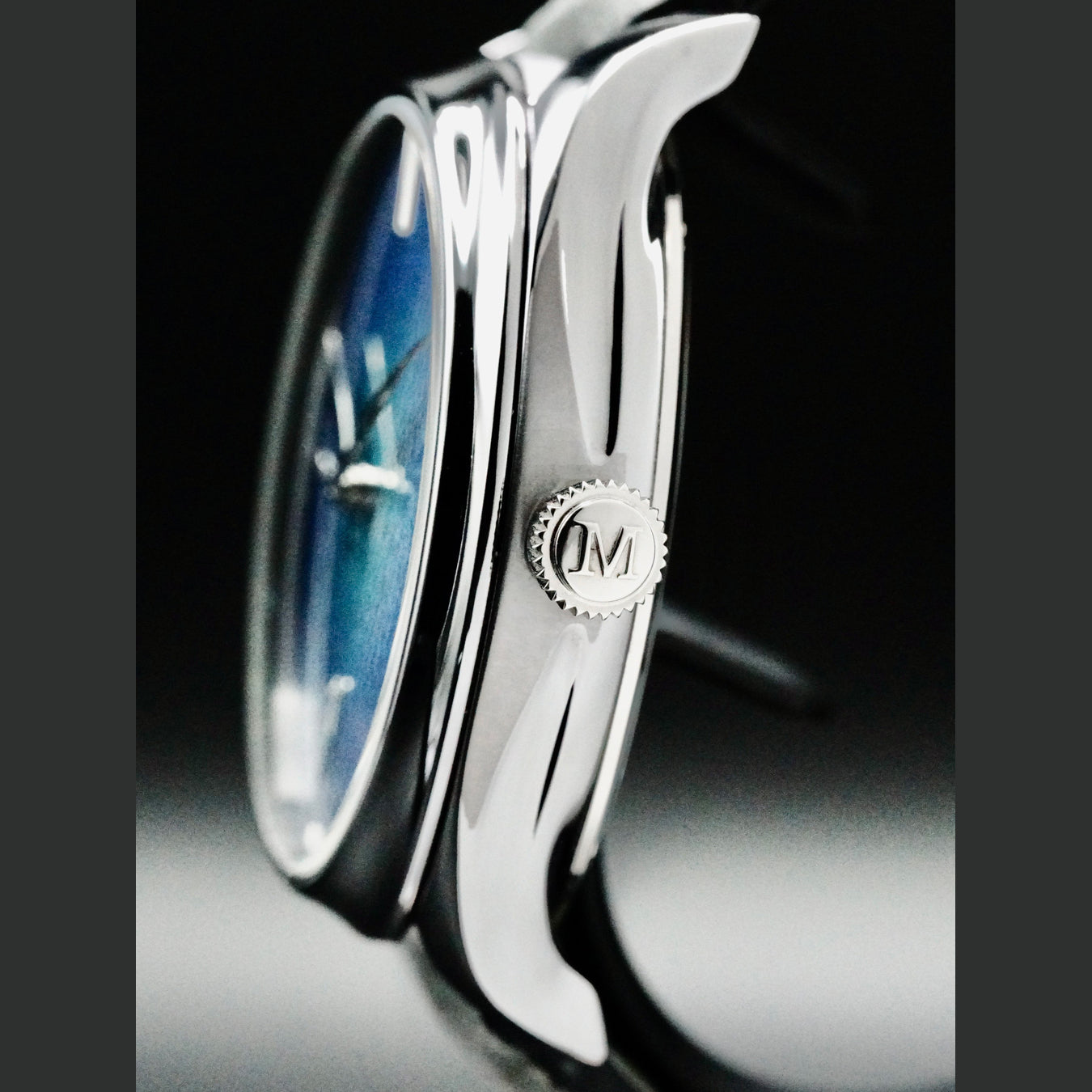 H. Moser & Cie. 1800-2000 Endeavour Perpetual Calendar Tantalum Blue Enamel