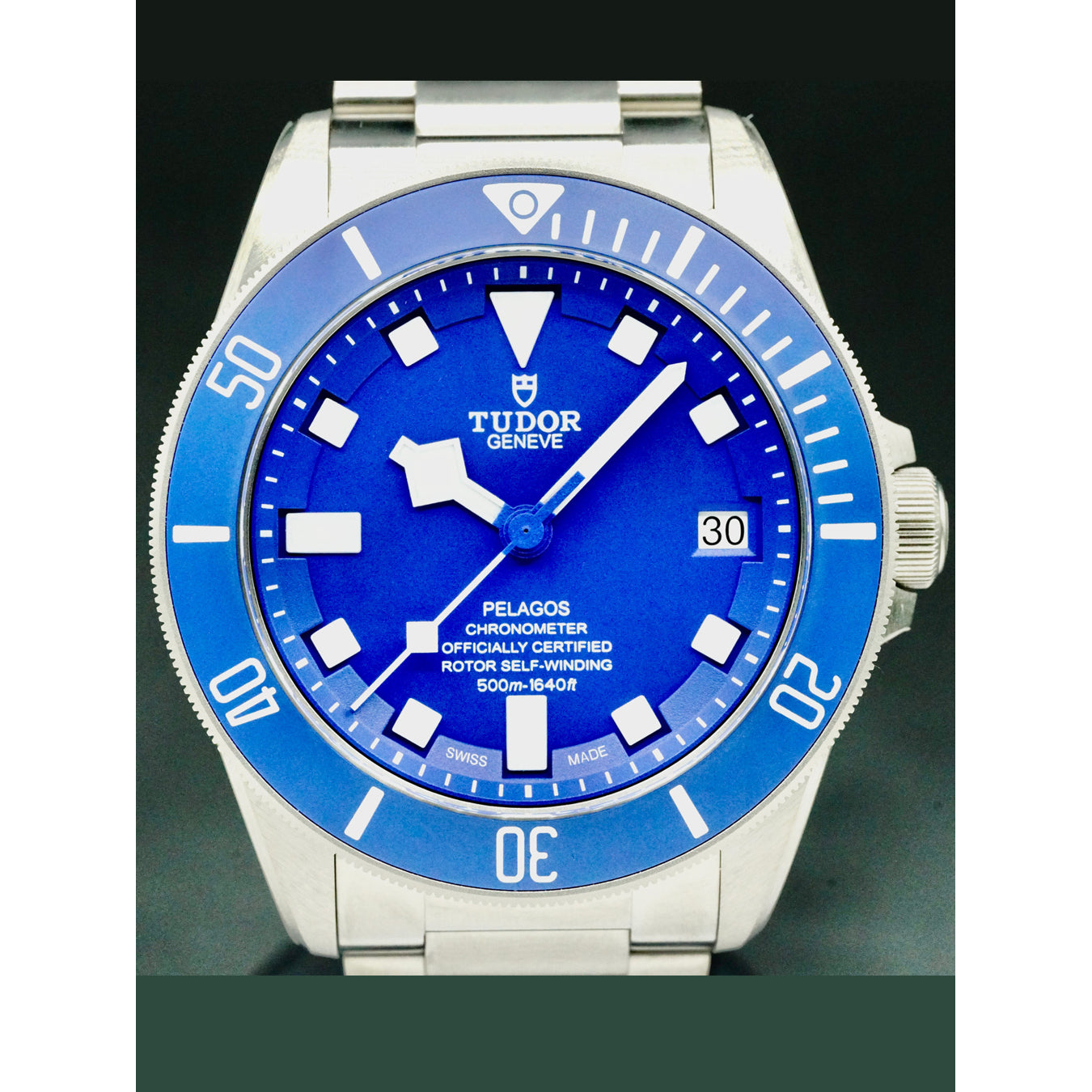 Tudor 25600TB Pelagos Blue Dial on Bracelet