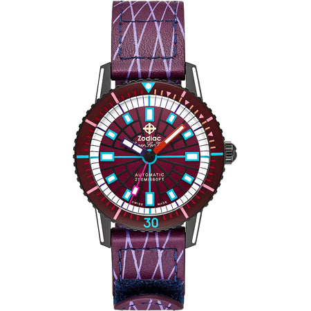 Zodiac ZO9307 Super Sea Wolf Laser Tag Edition Compression Diver Automatic Watch