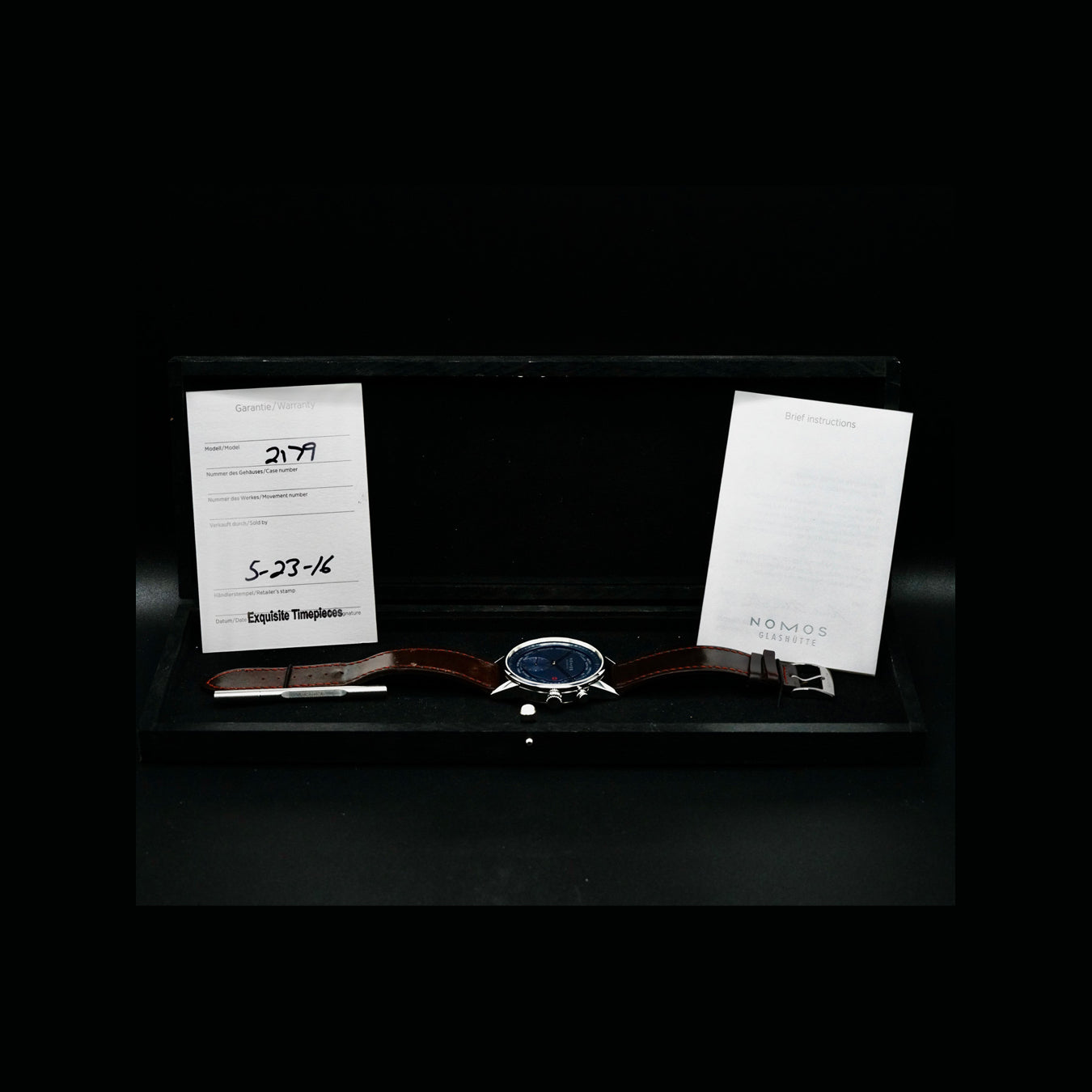 NOMOS Glashütte Blue Worldtimer