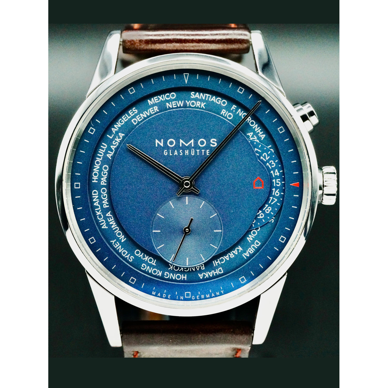 NOMOS Glashütte Blue Worldtimer