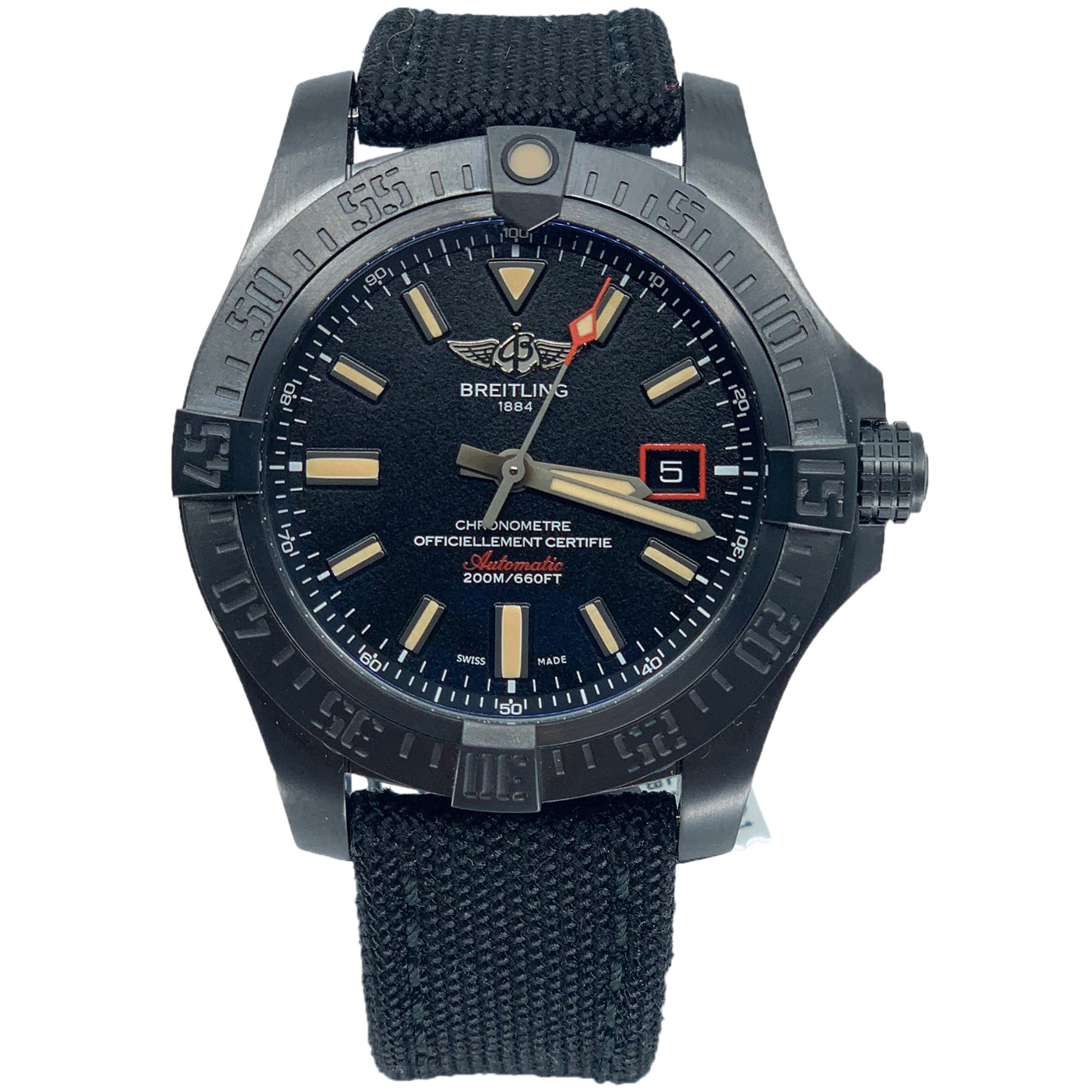 Breitling V173111 Avenger Blackbird Black Dial