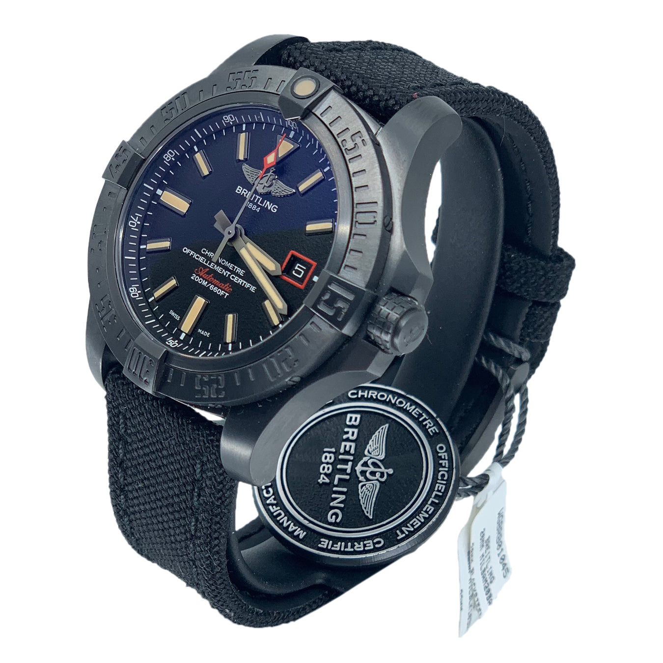 Breitling V173111 Avenger Blackbird Black Dial
