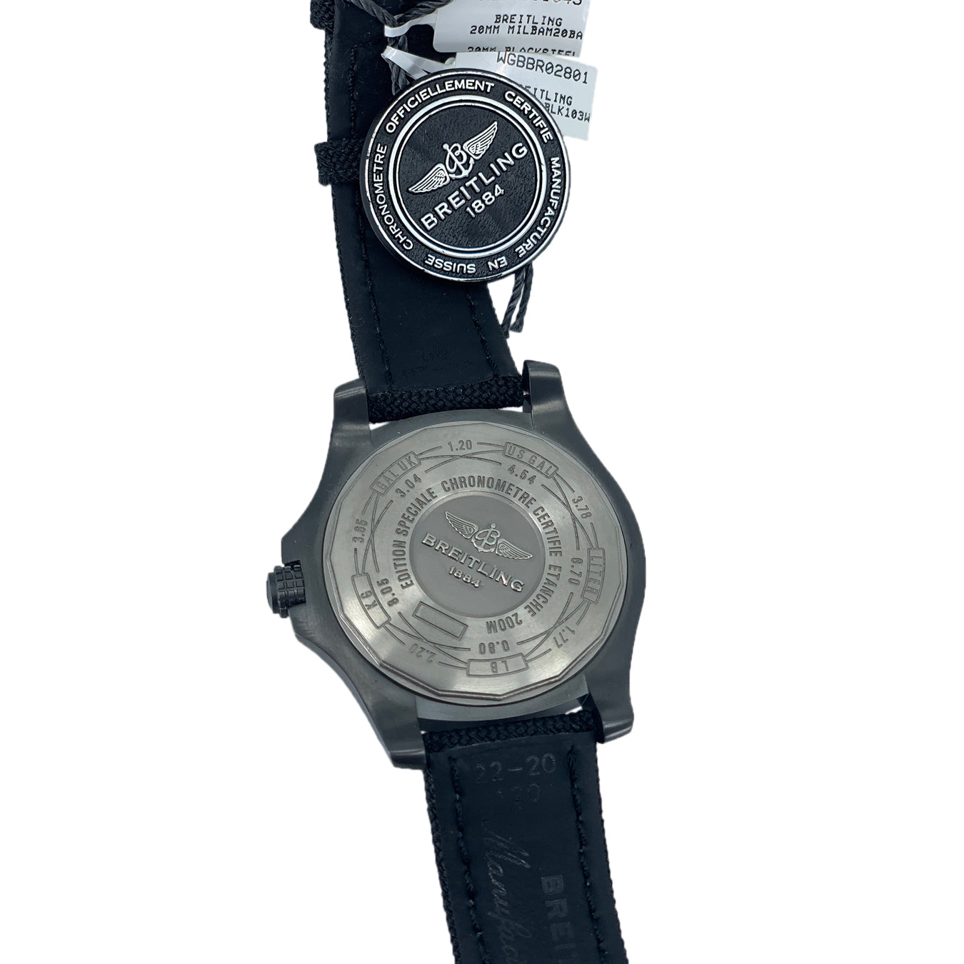Breitling V173111 Avenger Blackbird Black Dial